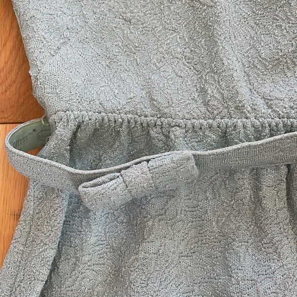 Vintage 1960s Lurex Blue Dress - Picture 5 of 16